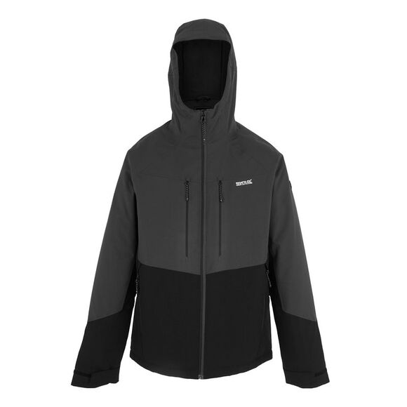 Regatta Mens Highton Stretch Padded Jacket / Ash/Black